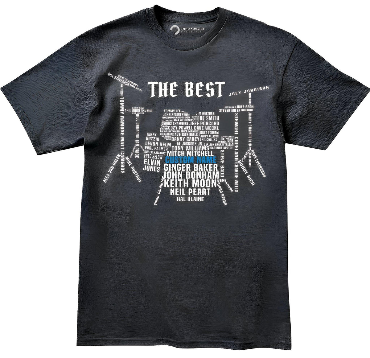 Custom Personalized Drummer Shirt, Gift for Drum Players Tee