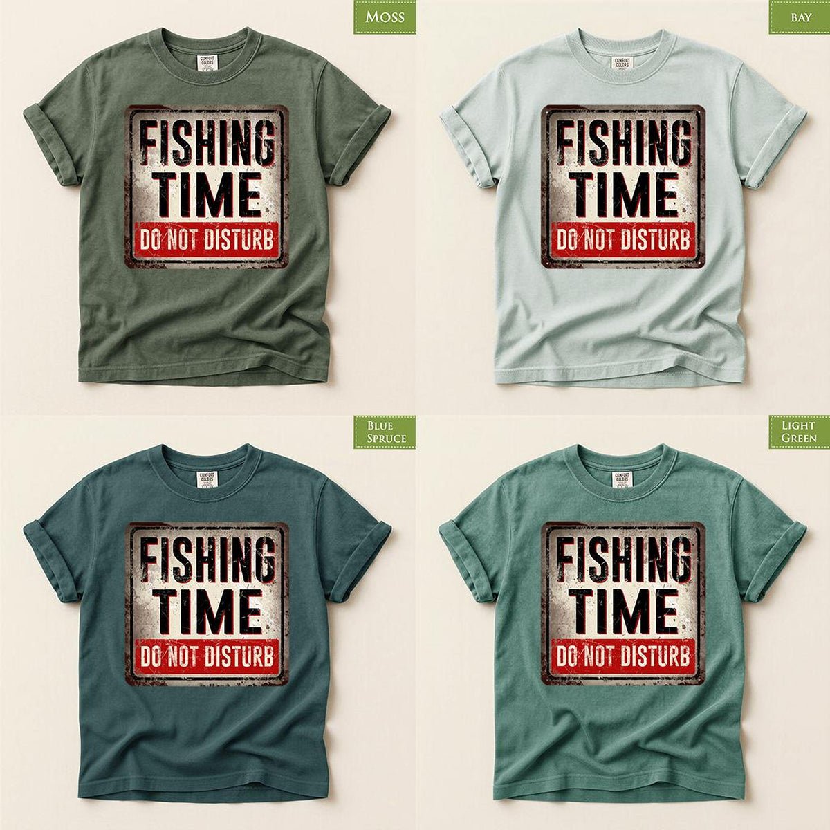 Comfort Colors® Fishing Shirt, Do Not Disturb Warning Sign Tee, Fisherman Gift