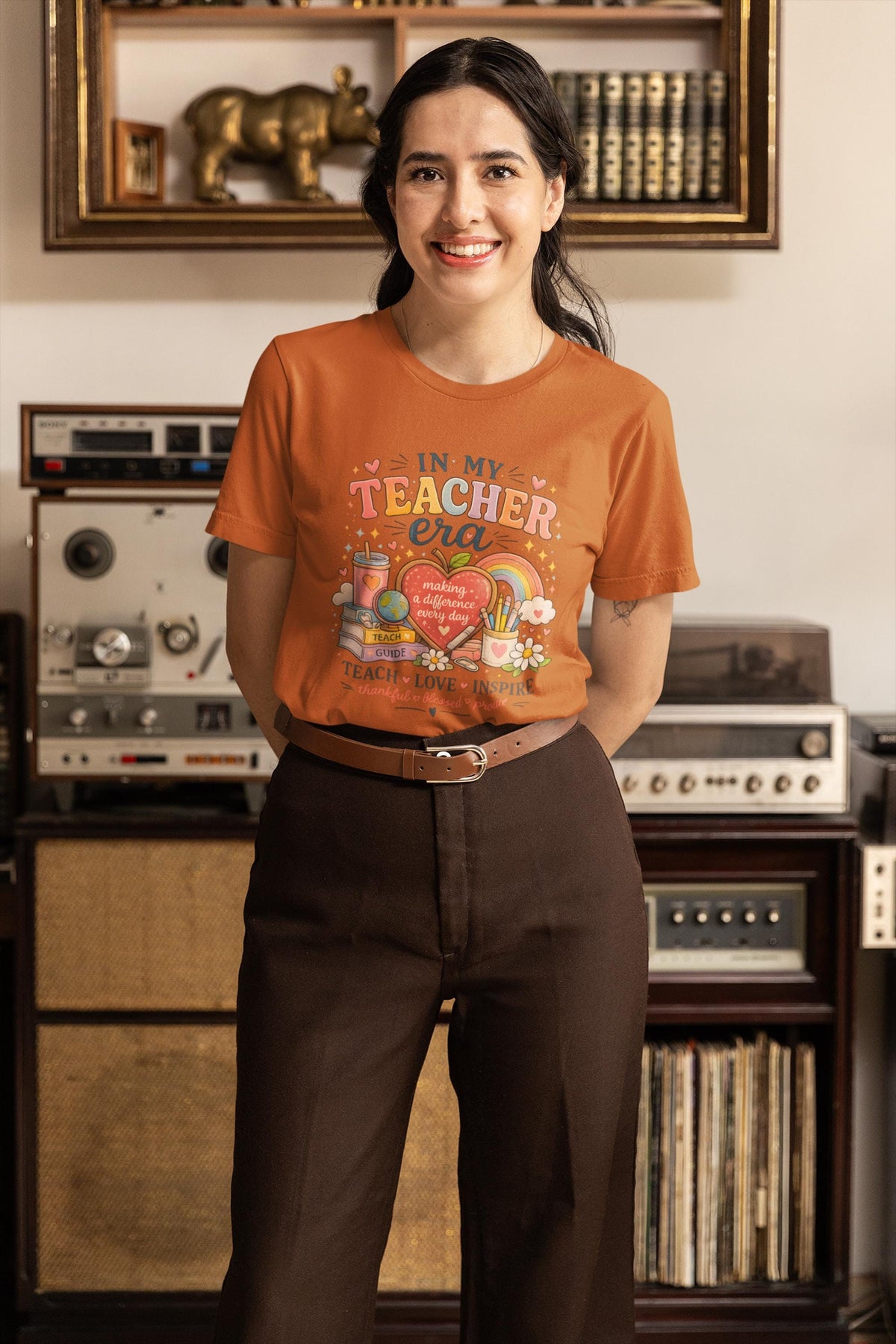 Comfort Colors® In My Teacher Era Shirt, Back to School Top, Teacher Retro Inspired Tee, Cute Educator Gift