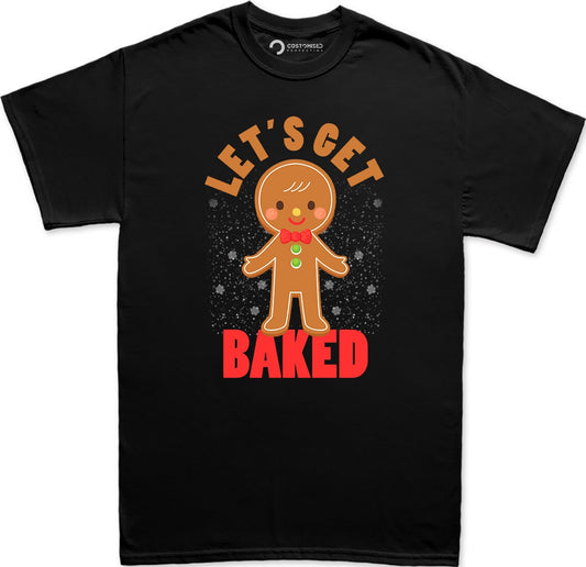 Funny Christmas Gingerbread Man Shirt, Gingerbread Family Funny Shirt, Funny Christmas Shirt, Xmas Holiday Shirt, Lets Get Baked Men's Shirt