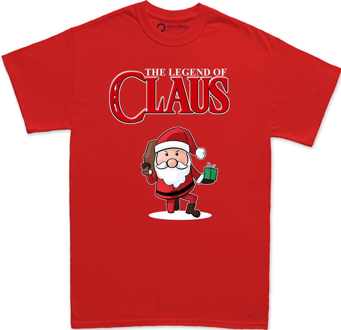 Funny Santa Claus Christmas Shirt for Men, Funny Christmas Gift for Men, Funny Santa Shirt, Xmas Family Shirt, Legend of Claus Mens T Shirt