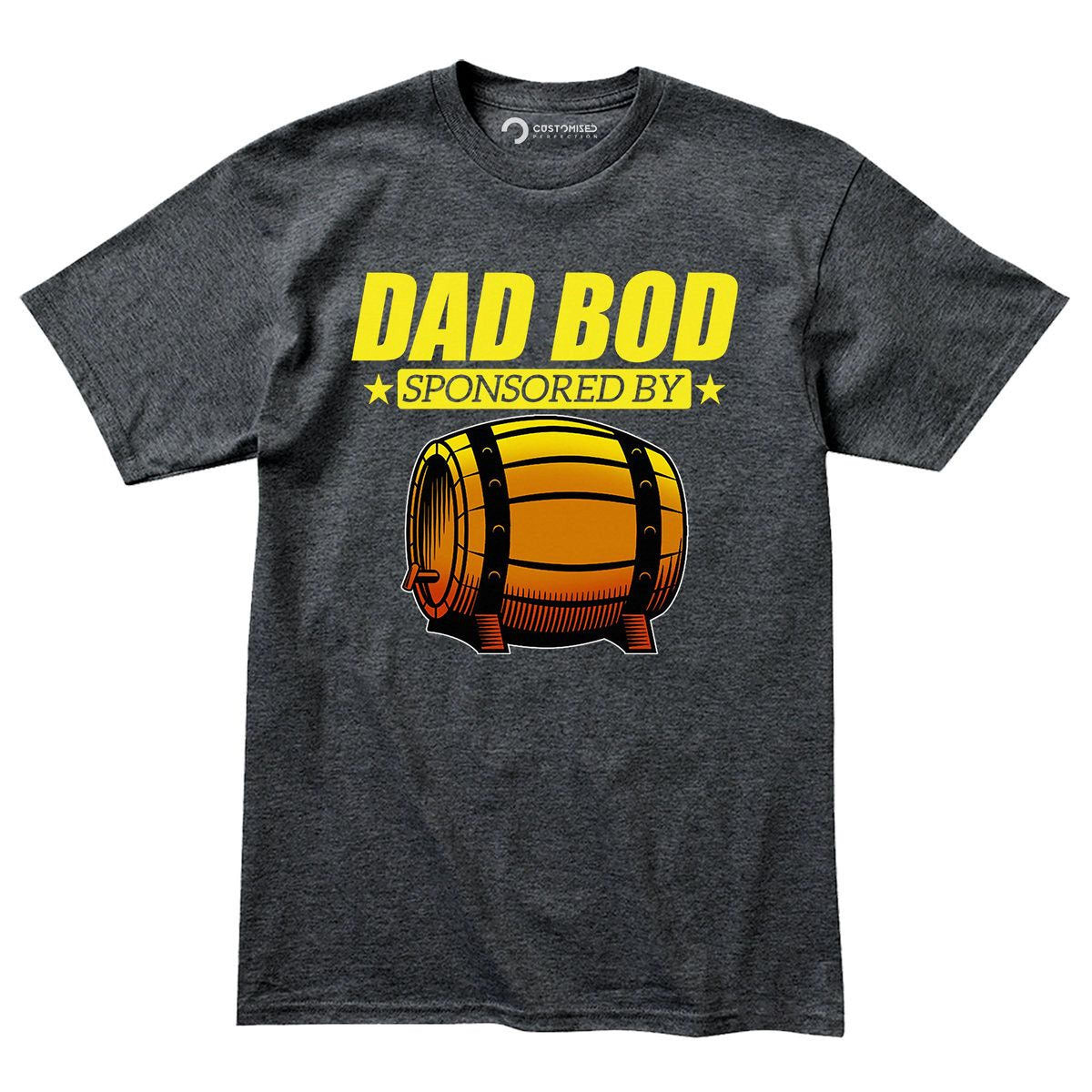 Dad Bod Funny T-Shirt, Fathers Day Tee, Family Casual Wear
