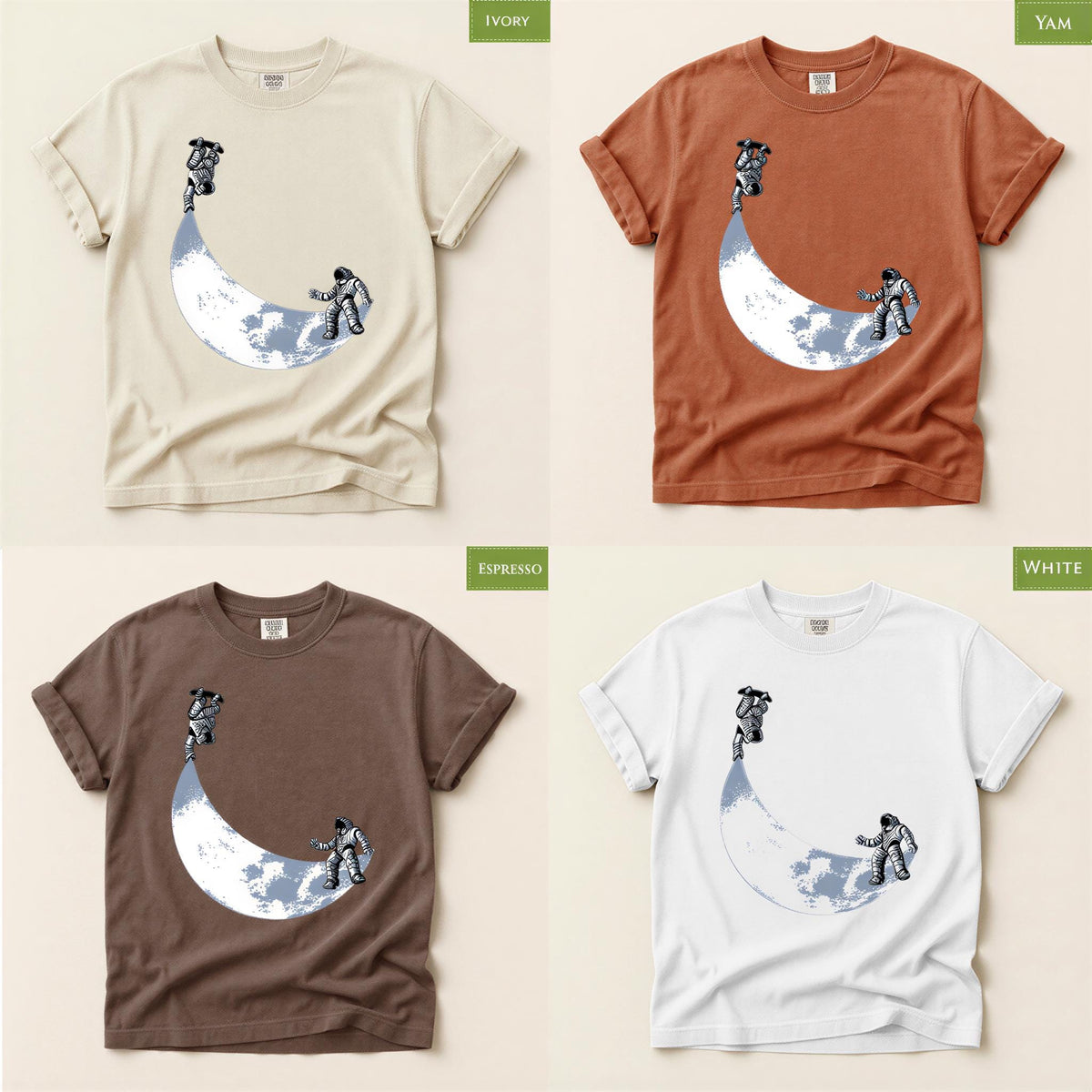Comfort Colors® Moon Skater Astronauts Shirt, Skating Tee for Skateboarding, Funny Astronaut Tshirt