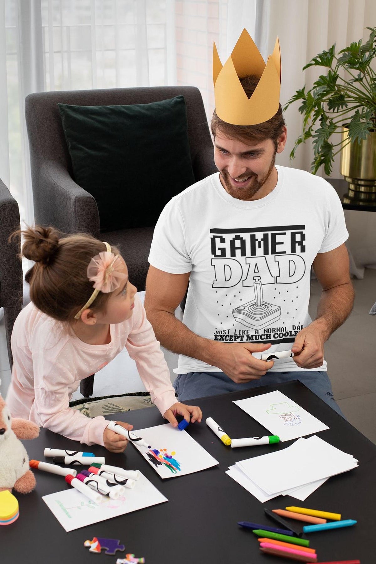 Funny Gamer Dad Shirt - Retro Style Comfort Colors® Tee, Gaming Gift for Papa