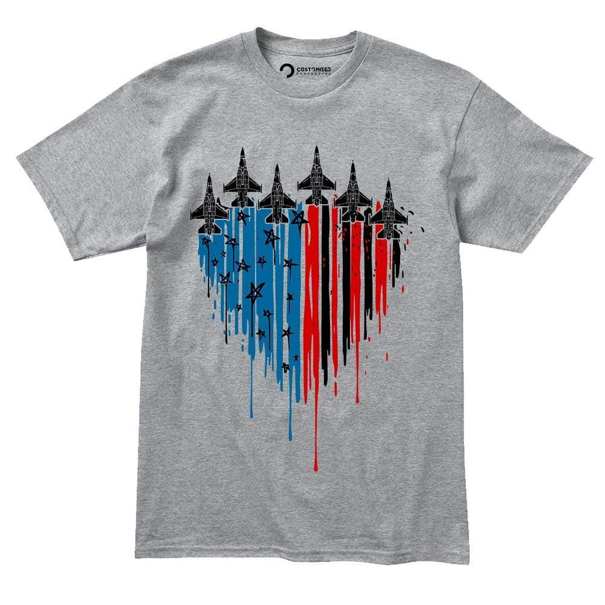 U.S. Air Force Flyover Shirt, 4th of July 250th Anniversary, Fighter Jets in Formation