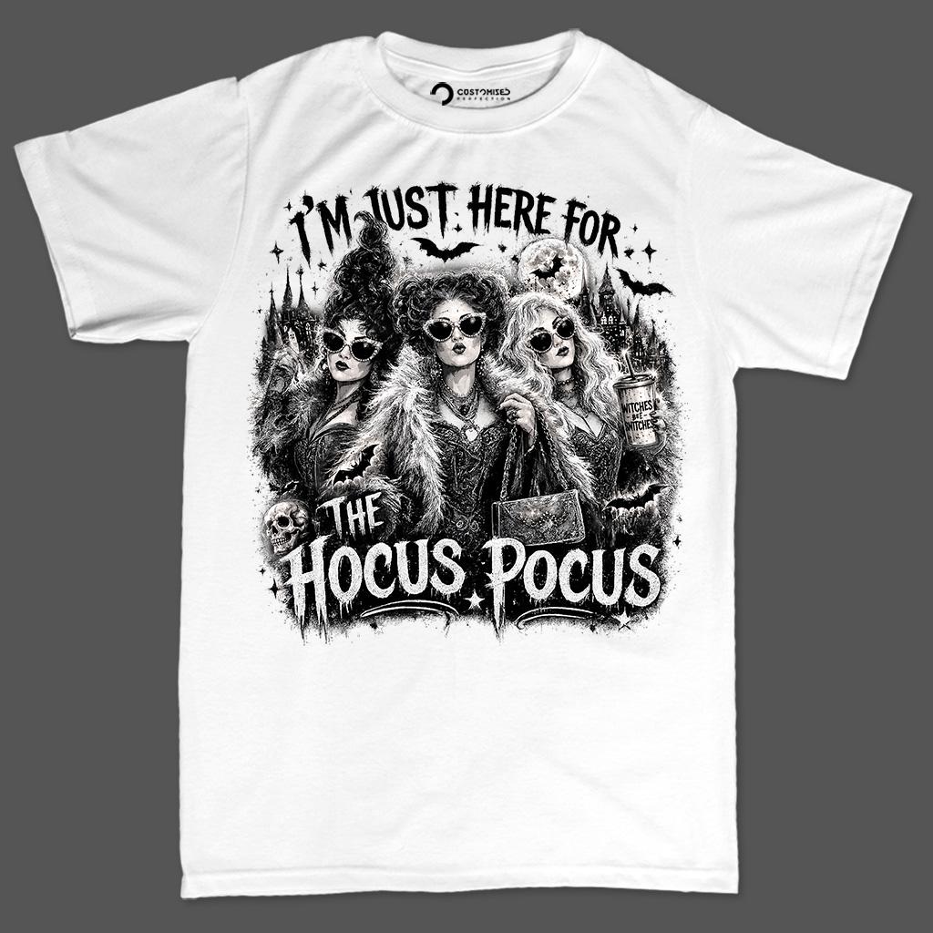 Gothic Glam Witches Shirt, Black White Witch Trio T-Shirt, Sunglasses Witches Hoodie, Spooky Castle Silhouette Sweatshirt