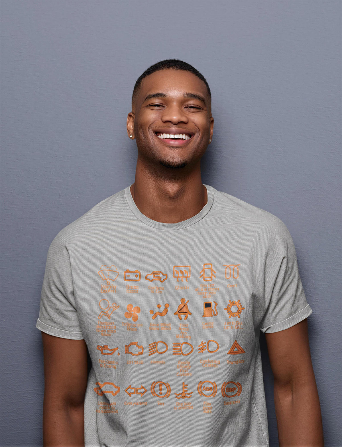 Comfort Colors® Dashboard Warning Lights T-Shirt: Sarcastic Car Mechanic Humor Tee