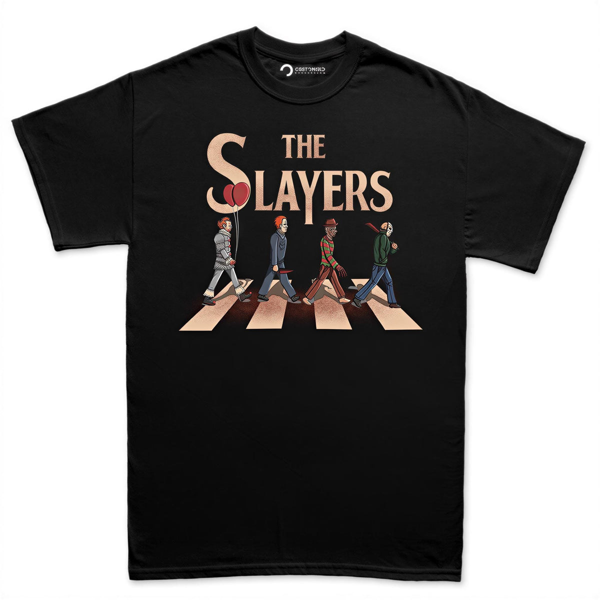 Horror Icons Crosswalk Shirt, Classic Slasher Villains T-Shirt, Retro Horror Squad Hoodie, Iconic Horror Characters Sweatshirt