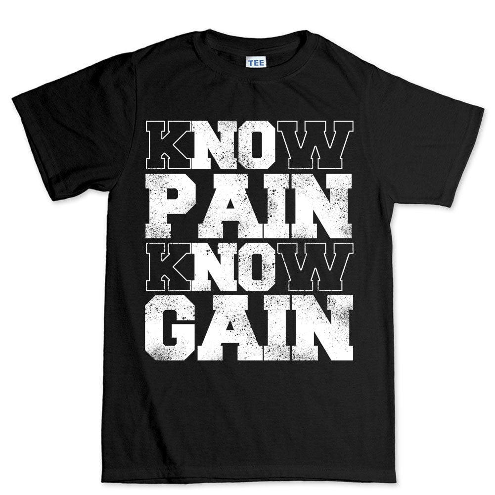 Workout T-shirt for Gym Rat, No Pain No Gain, Motivational Exercise Gift