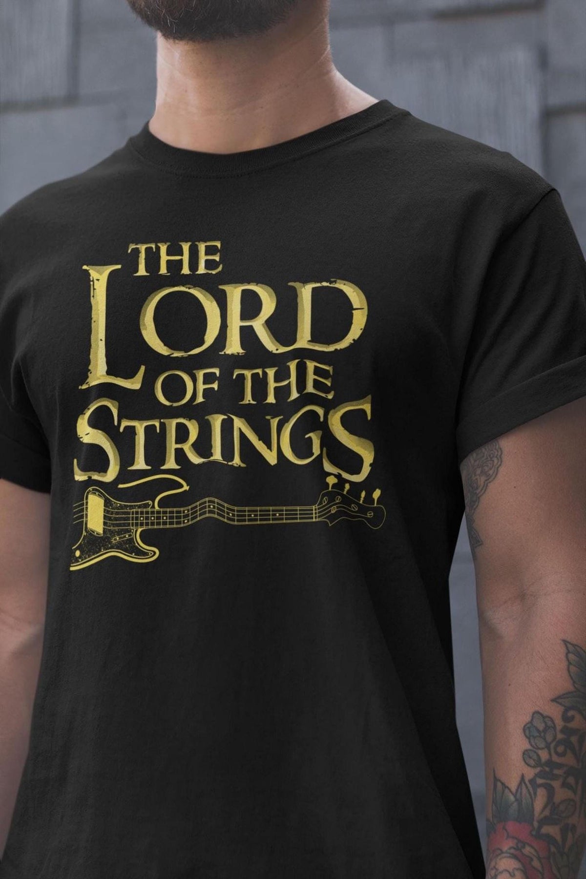 Comfort Colors® Bass Player T shirt, Lord Of the Strings Bass Guitar Tee, Bassist Gift