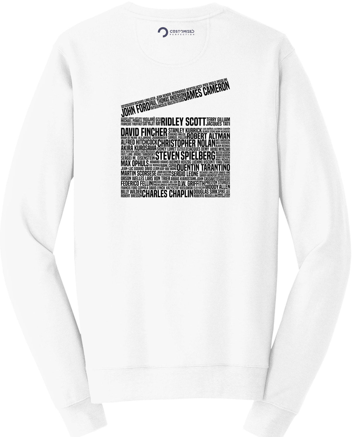 Movie Film Director Legends Clapperboard Tribute Sweatshirt, Movie Lover Gift, Film Student, Movie Buff, Custom Movie Sweater