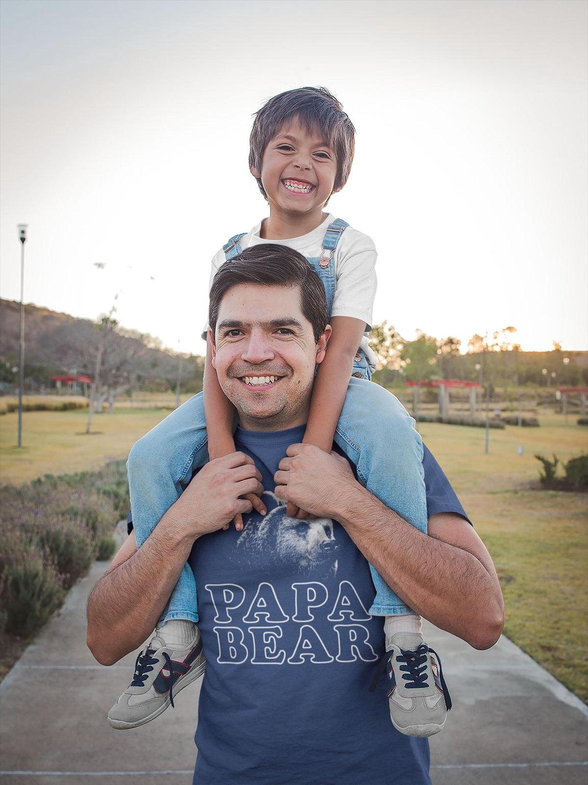 Fathers Day Papa Bear TShirt, Gift For Dads, Comfort Colors® Graphic Top for Papa