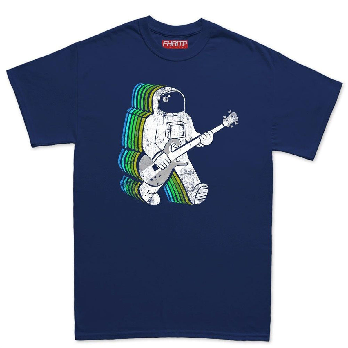Astronaut Guitar T-Shirt, Spaceman Bassist Design