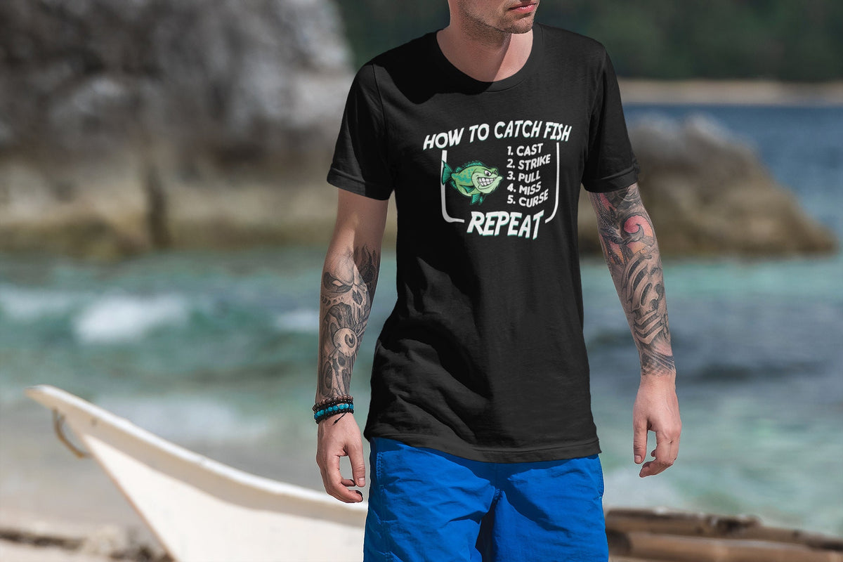 How To Catch Fish Fishing Angler Fisherman T-shirt