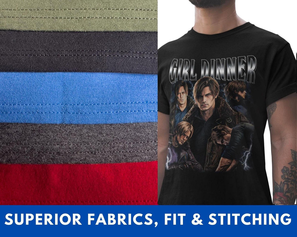 Girl Dinner Shirt, Resident Evil Tee, Leon Kennedy Comfort Colors® Top