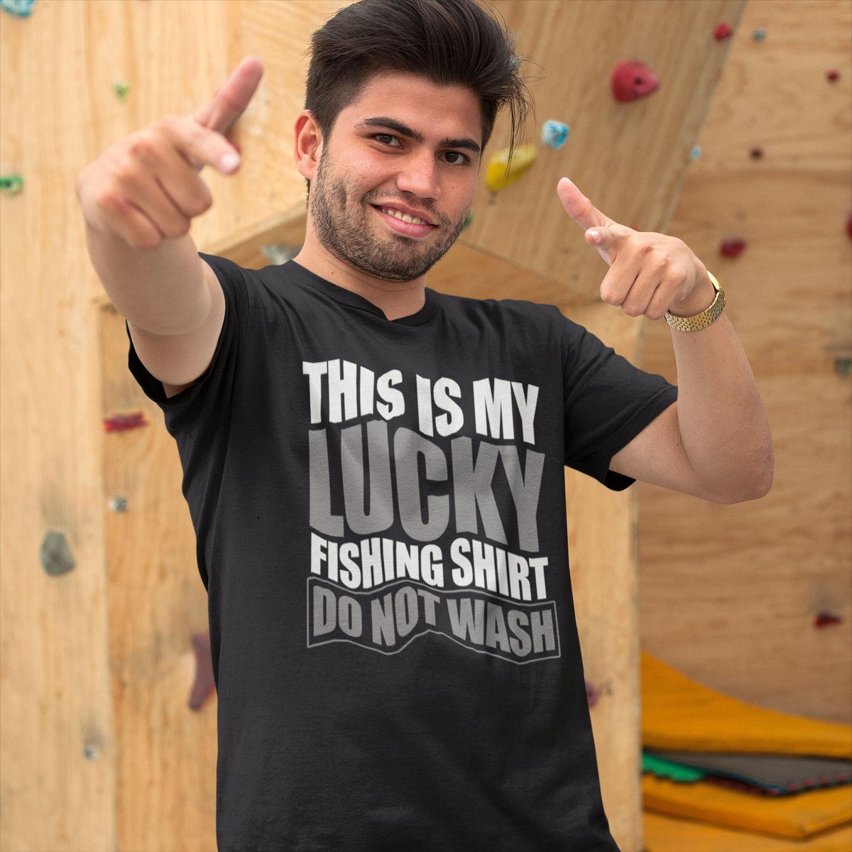 Funny Fishing Shirt: Lucky Angler Tee for Casting Lovers