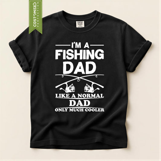 Dad Fishing Shirt, Fisherman Gift for Fathers, Comfort Colors® Funny Angler Papa Tee