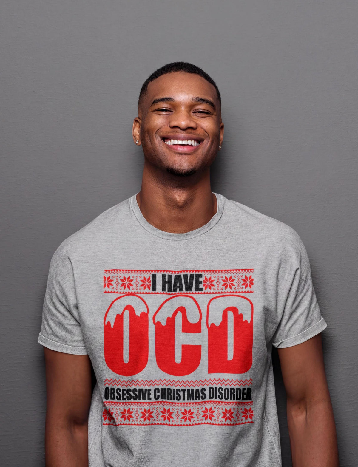 Comfort Colors® I Have OCD Christmas Shirt, Funny Holiday Tee, Obsessive Christmas Disorder Graphic, Festive Gift