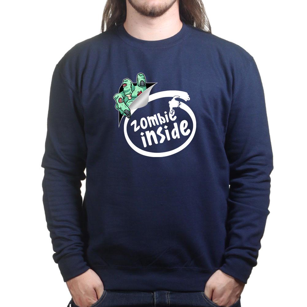 Zombie Inside Shirt, Funny Zombie Hand Halloween T-Shirt, Peel Reveal Zombie Hoodie, Cartoon Zombie Sweatshirt