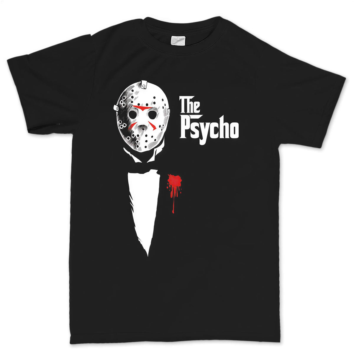 Masked Villain Mob Boss Shirt, Horror Movie Parody T-Shirt, Bloody Tuxedo Hoodie, Dark Comedy Horror Sweatshirt, Halloween Tee Gift