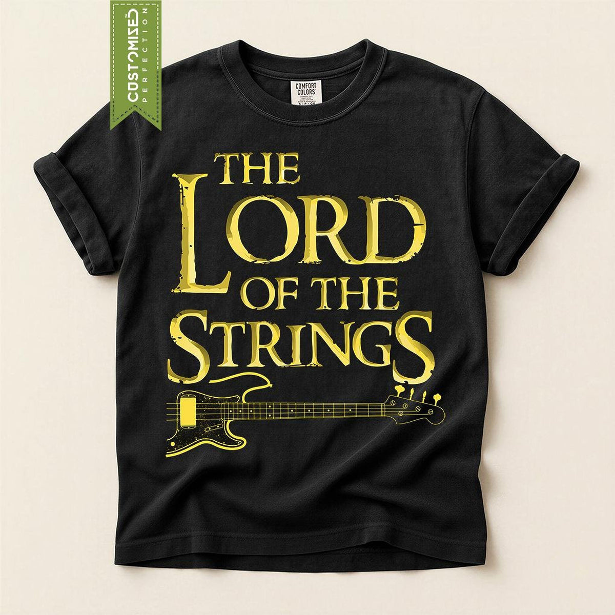 Comfort Colors® Bass Player T shirt, Lord Of the Strings Bass Guitar Tee, Bassist Gift