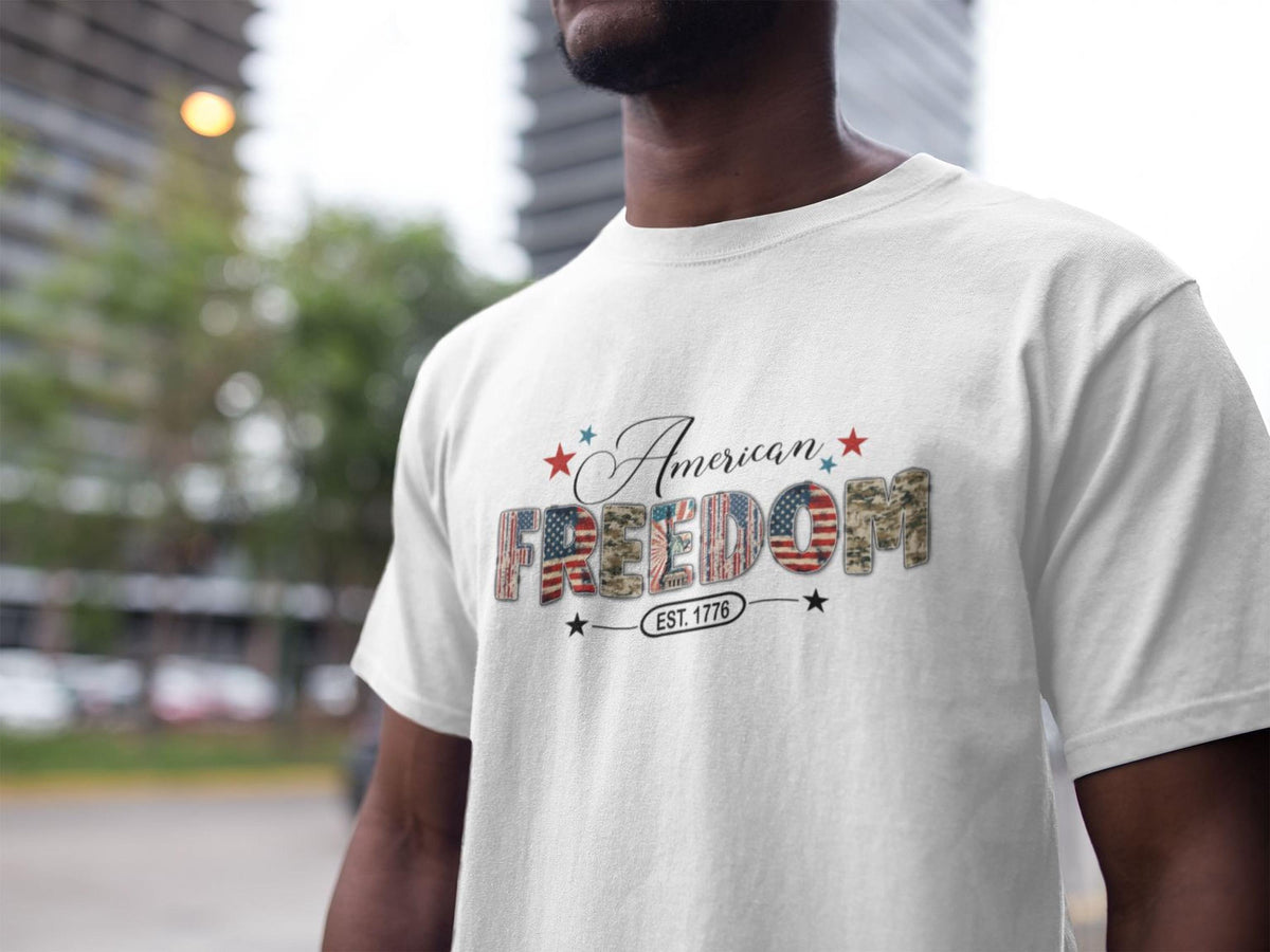American Freedom T-Shirt, Comfort Colors® EST 1776 Patriotic USA Tee