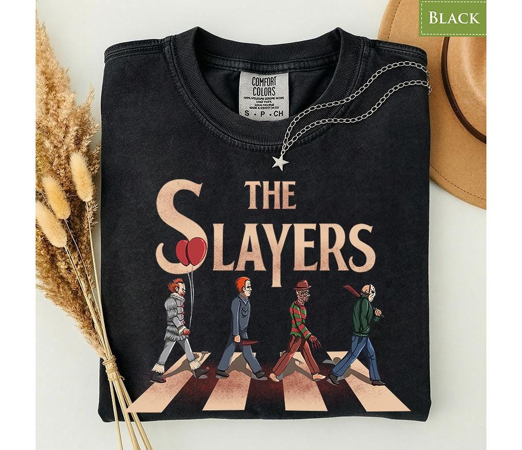 Comfort Colors® The Slayers Halloween Shirt, Horror Movie Tee, Retro Slasher Graphic Gift