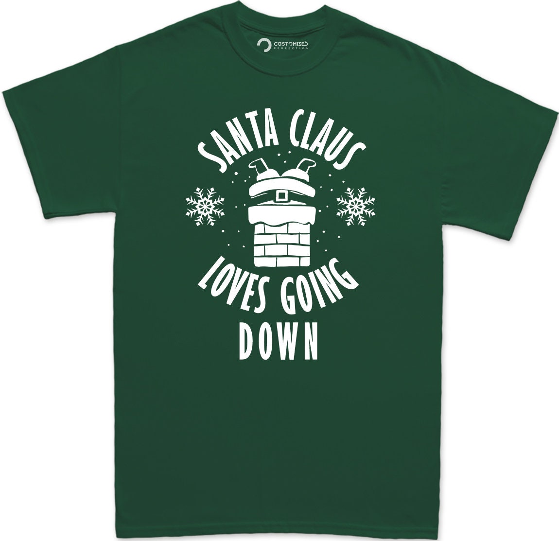 Funny Santa Loves Going Down Christmas Shirt, Rude Xmas Gift