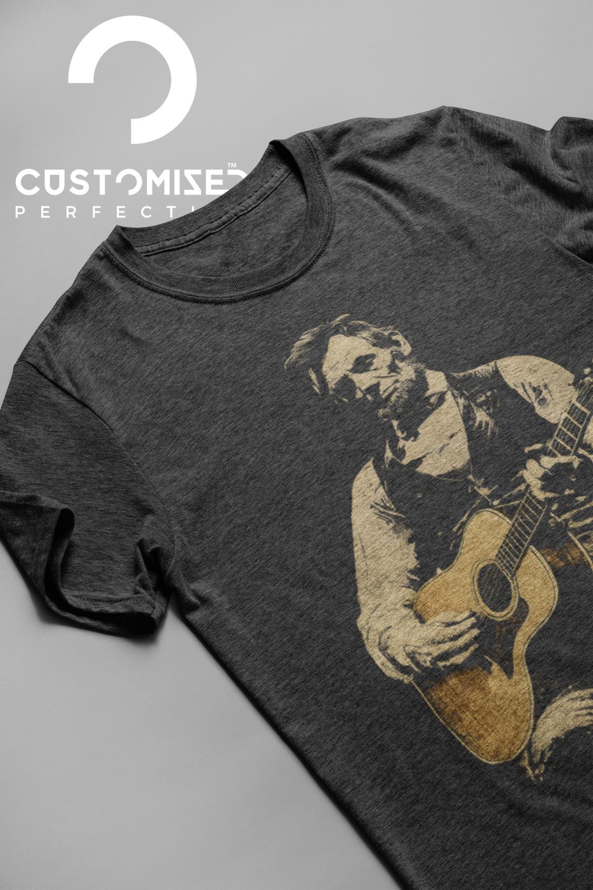 Comfort Colors® Abraham Lincoln Playing ACOUSTIC Guitar Shirt, Funny Americana Tee, Musician Gift Idea, Retro Political Humor Tshirt