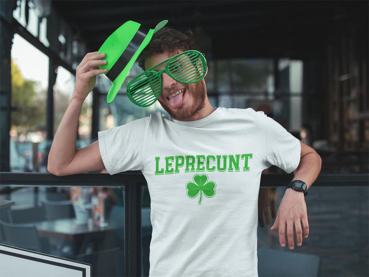 Leprecunt Shamrock Tee | Funny St. Patrick's Day Irish Shirt