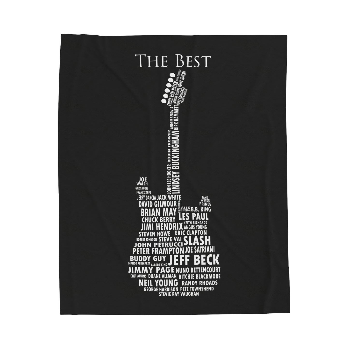 Guitar Legends Velveteen Plush Blanket | Cozy Music Decor