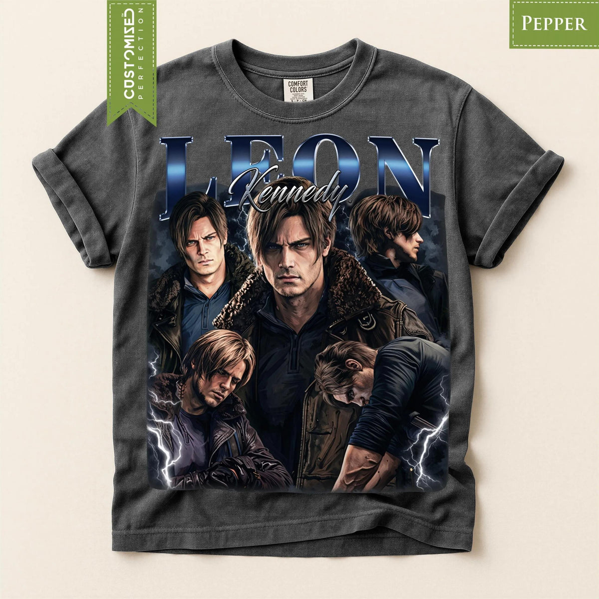 Limited Leon Kennedy Comfort Colors® Shirt, Resident Evil Requiem, RE9 Fan Tee