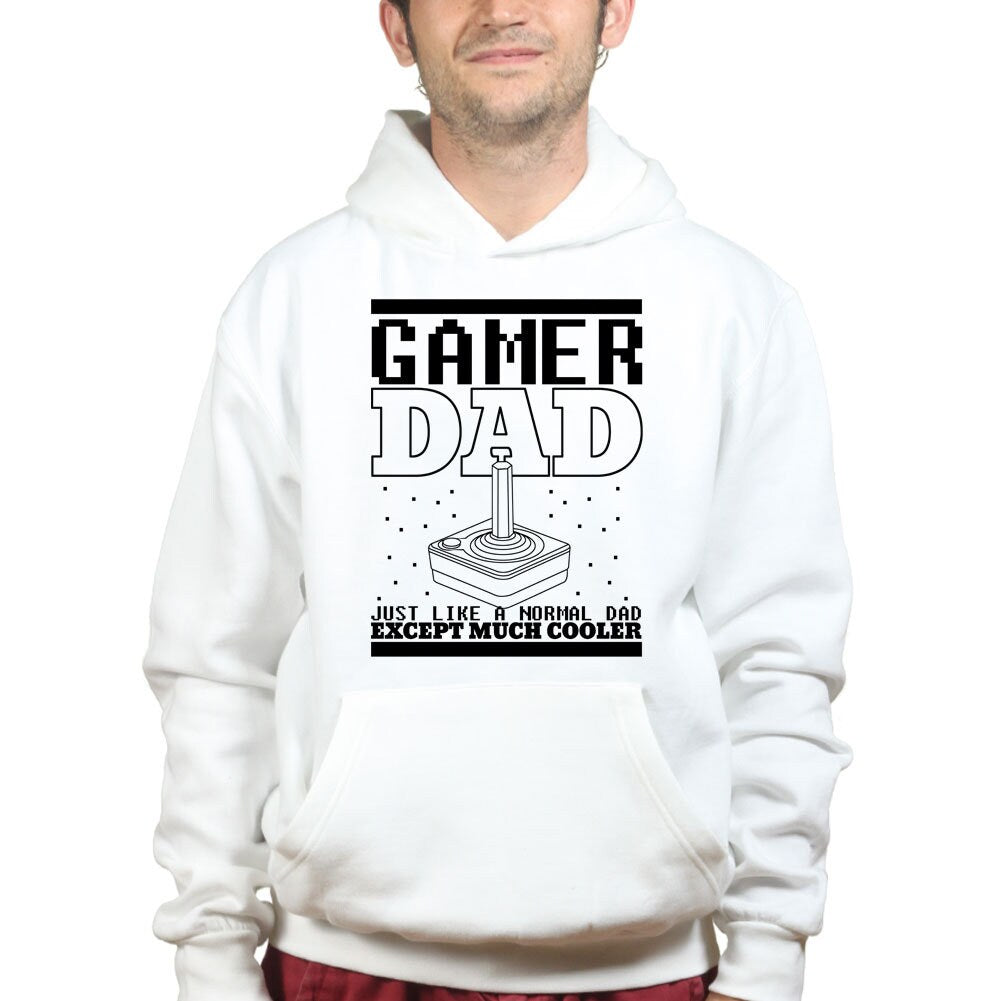 Retro Gamer Dad Gaming Console Father's Day Hoodie - R1362