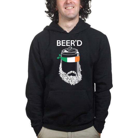 Beer'D Beard Irish Beer St Patrick's Paddy's Day Ireland Shamrock Hoodie