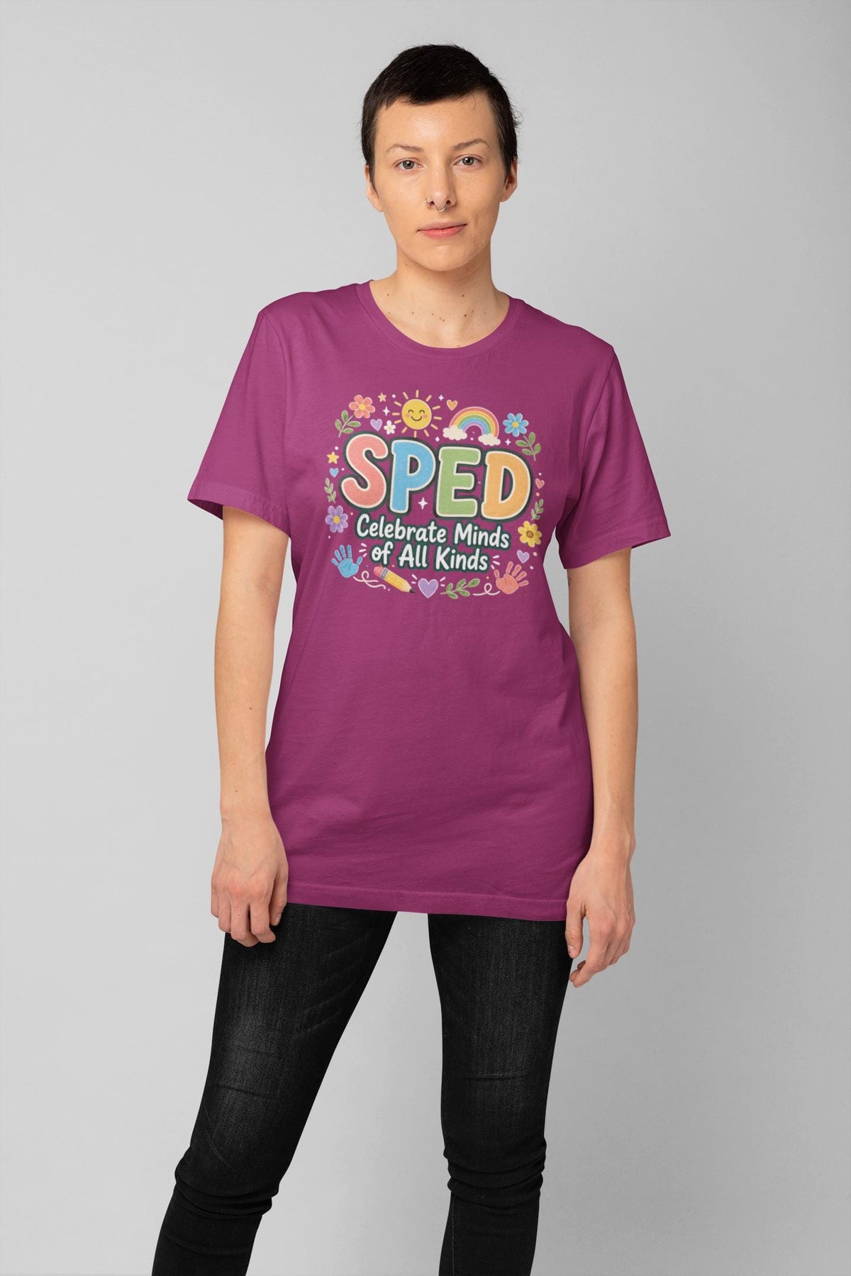 Comfort Colors® SPED Teacher Shirt, Celebrate Minds Tee, Special Education Appreciation Gift