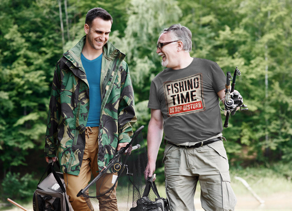 Funny Fishing Time Shirt, Do Not Disturb Tee, Sarcastic Warning Sign Top