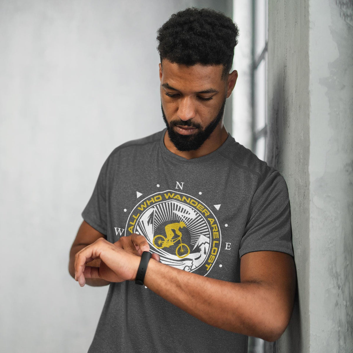 Cycling Shirt for Bikers | Mountain Biking, Not all Who Wander Are Lost Tee