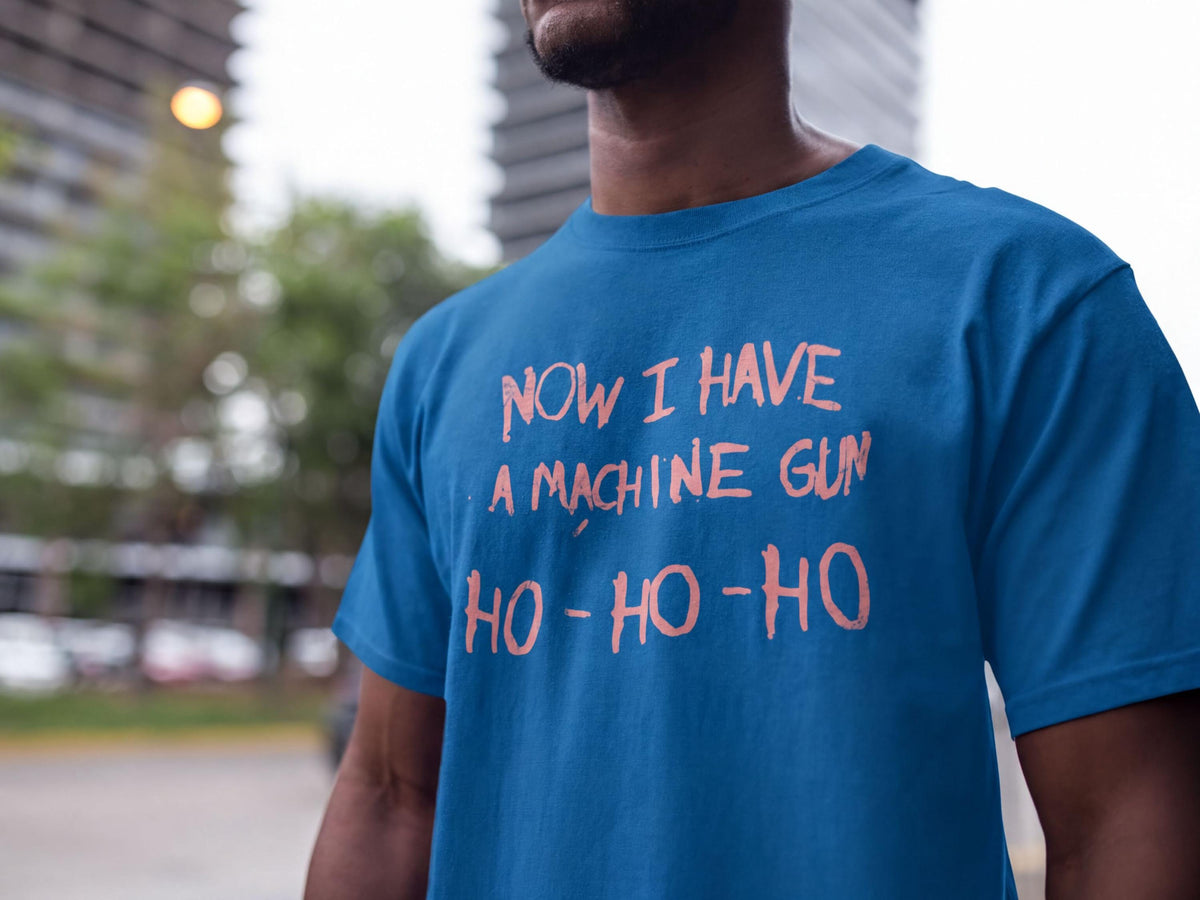 Comfort Colors® Now I Have a Machine Gun Shirt, Funny Christmas Tee, Holiday Graphic, Festive Gift