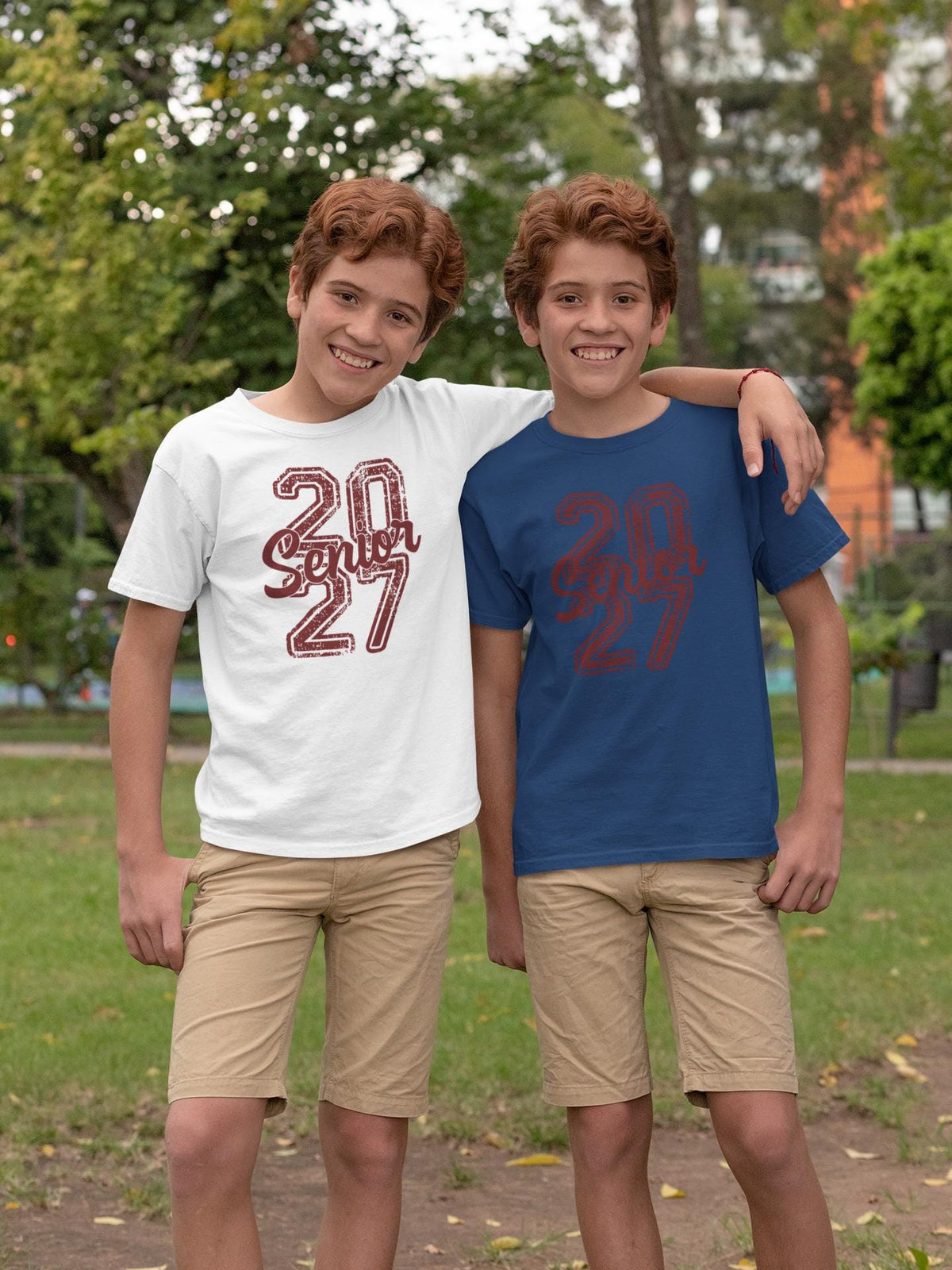 Senior 2027 Shirt | Distressed Varsity Hoodie | Class Of 2027 Grad Gift