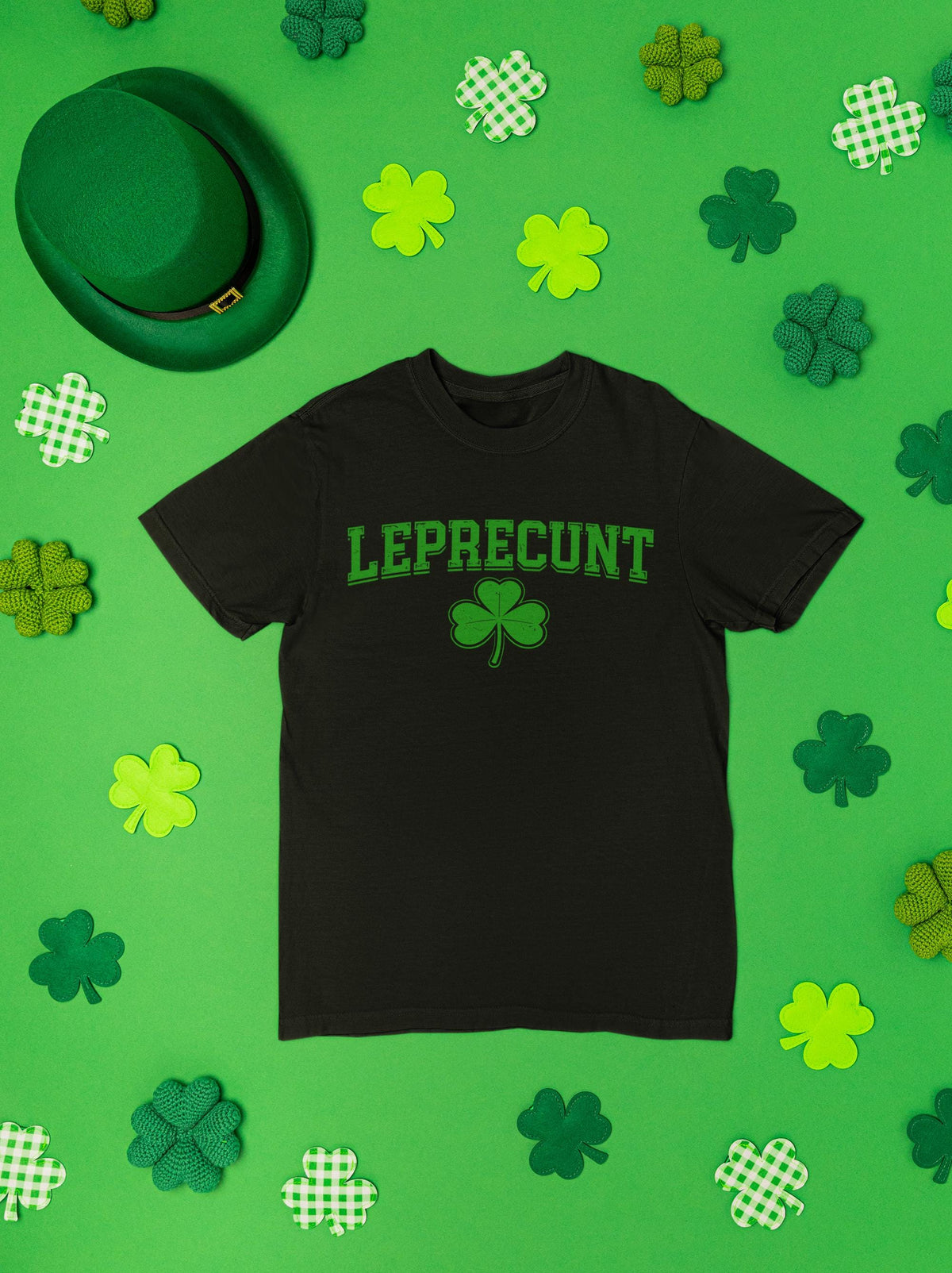 Leprecunt Shamrock Tee | Funny St. Patrick's Day Irish Shirt