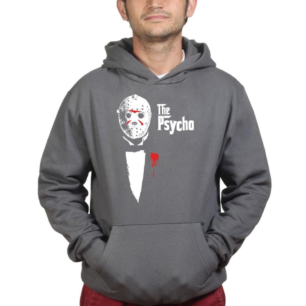Masked Villain Mob Boss Shirt, Horror Movie Parody T-Shirt, Bloody Tuxedo Hoodie, Dark Comedy Horror Sweatshirt, Halloween Tee Gift
