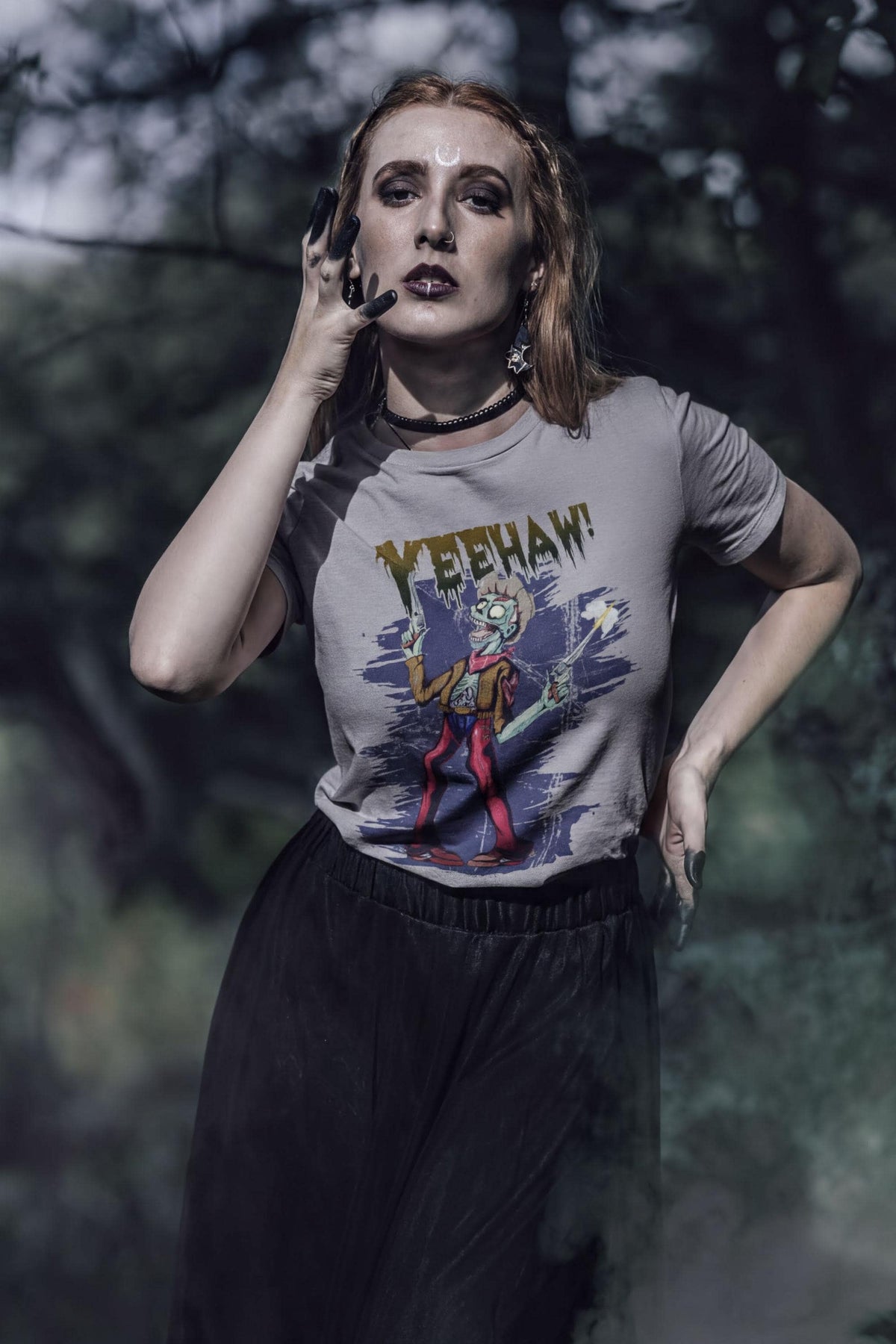 Comfort Colors® Yeehaw Zombie Cowboy Graphic Shirt, Halloween  Western Horror Tee, Spooky Apparel Gift