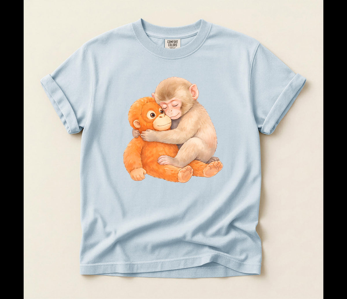 Monkey Punch Comfort Colors® T-Shirt, Emotional Support Tee, Japanese Macaque