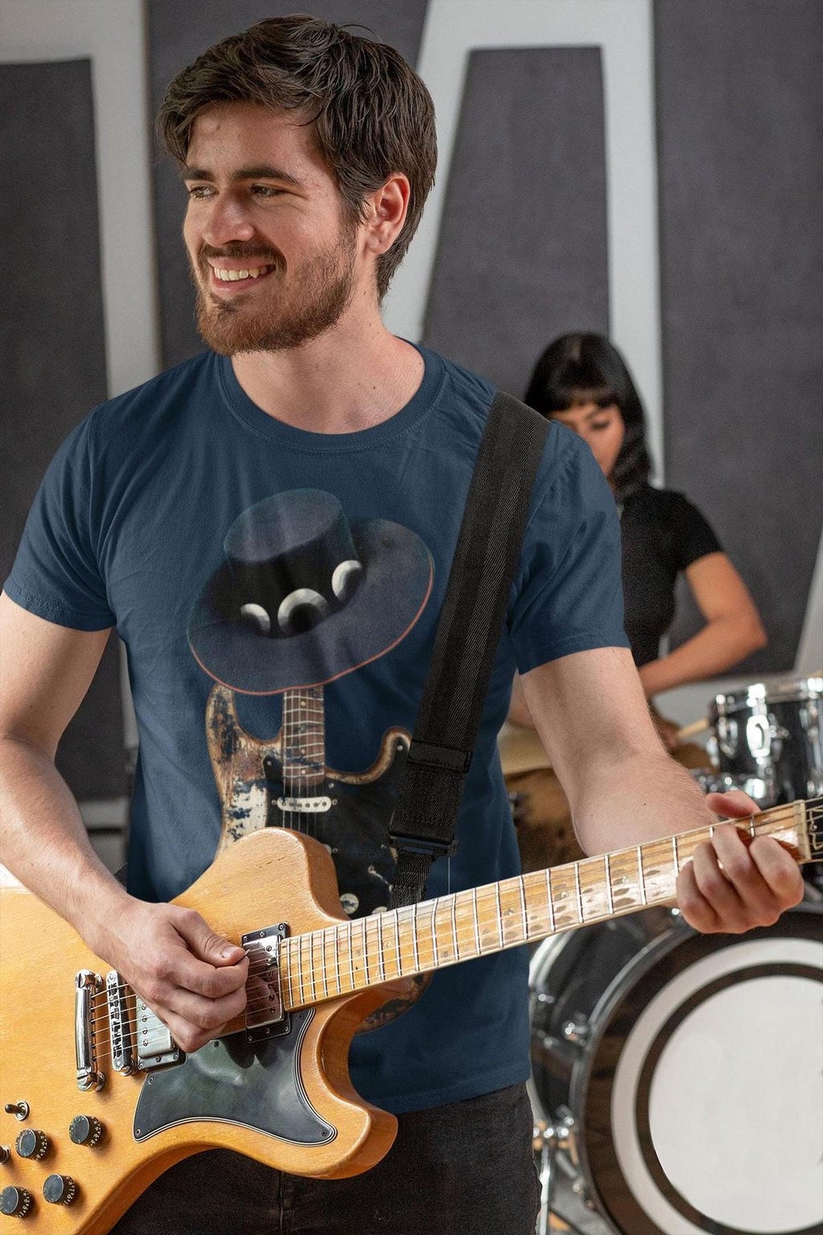 Stevie Ray SRV T-Shirt, Guitar Player Gift, Vaughan Tribute Number One Design, 1959 American Standard Blues Music Tee