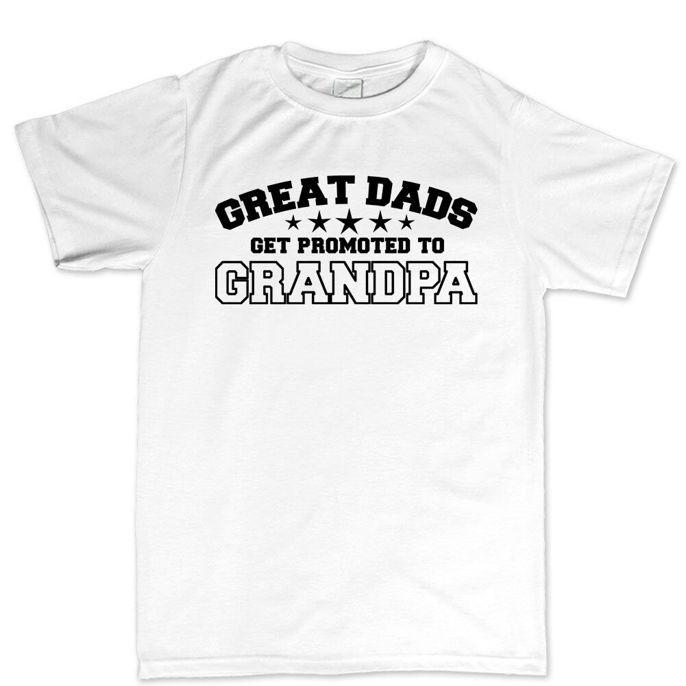 Great Dads Become Grandpa Fathers Day Gift Mens T shirt Tee Top T-shirt - R1674
