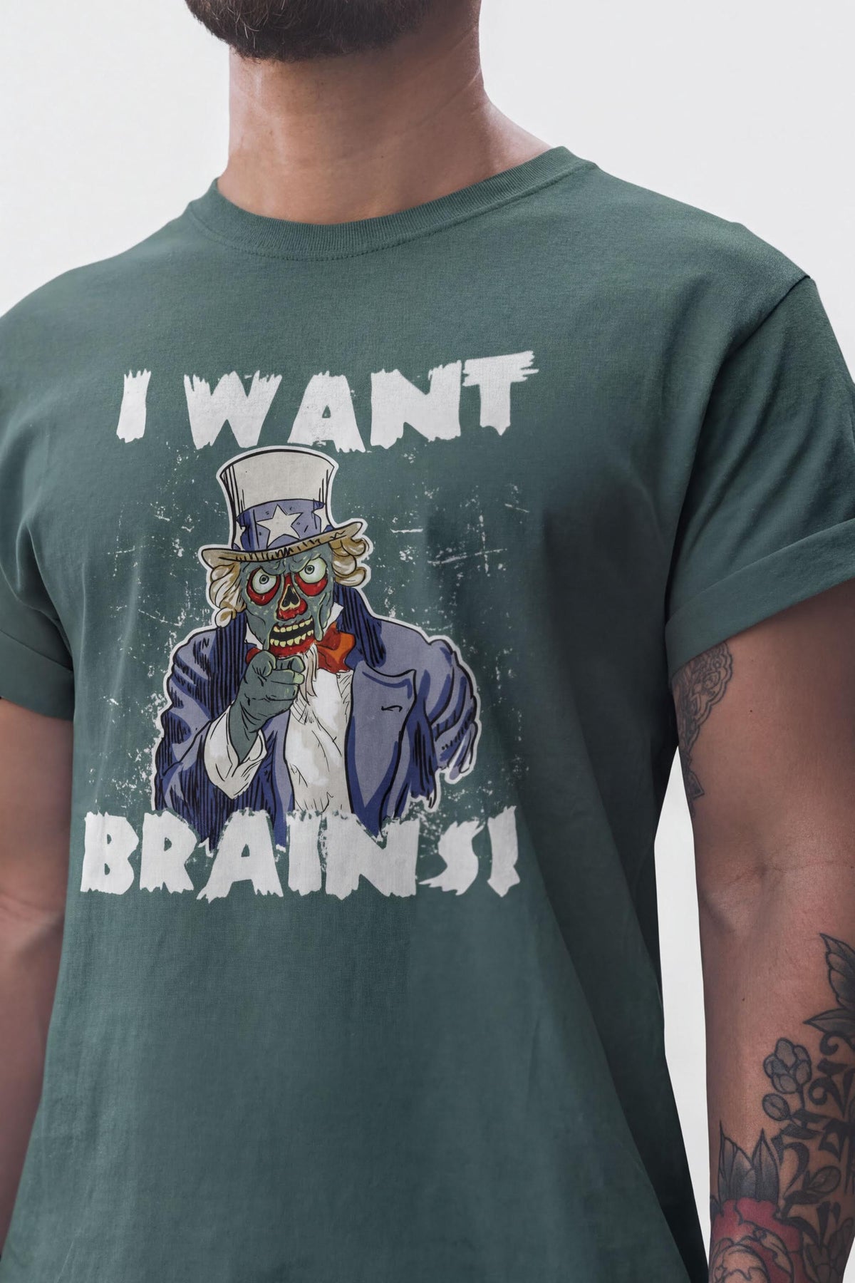 Zombie Uncle Sam T-shirt, Comfort Colors® Halloween Tee, Trick Or Treat Fall Tshirt, Scary Spooky Season Top
