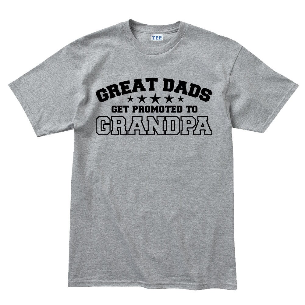 Great Dads Become Grandpa Fathers Day Gift Mens T shirt Tee Top T-shirt - R1674