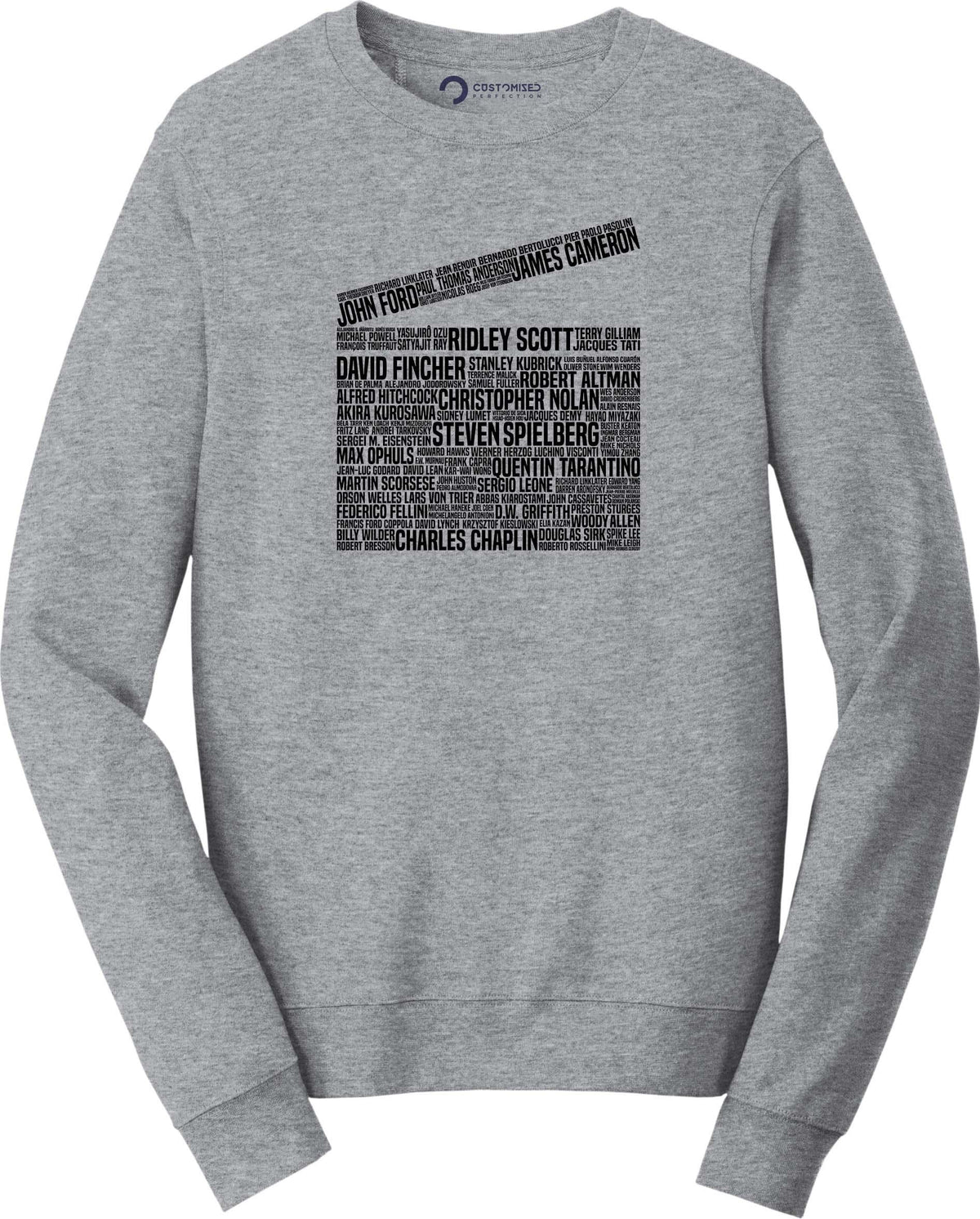 Movie Film Director Legends Clapperboard Tribute Sweatshirt, Movie Lover Gift, Film Student, Movie Buff, Custom Movie Sweater