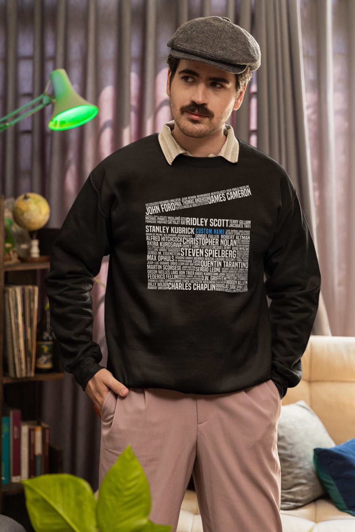 Movie Film Director Legends Clapperboard Tribute Sweatshirt, Movie Lover Gift, Film Student, Movie Buff, Custom Movie Sweater