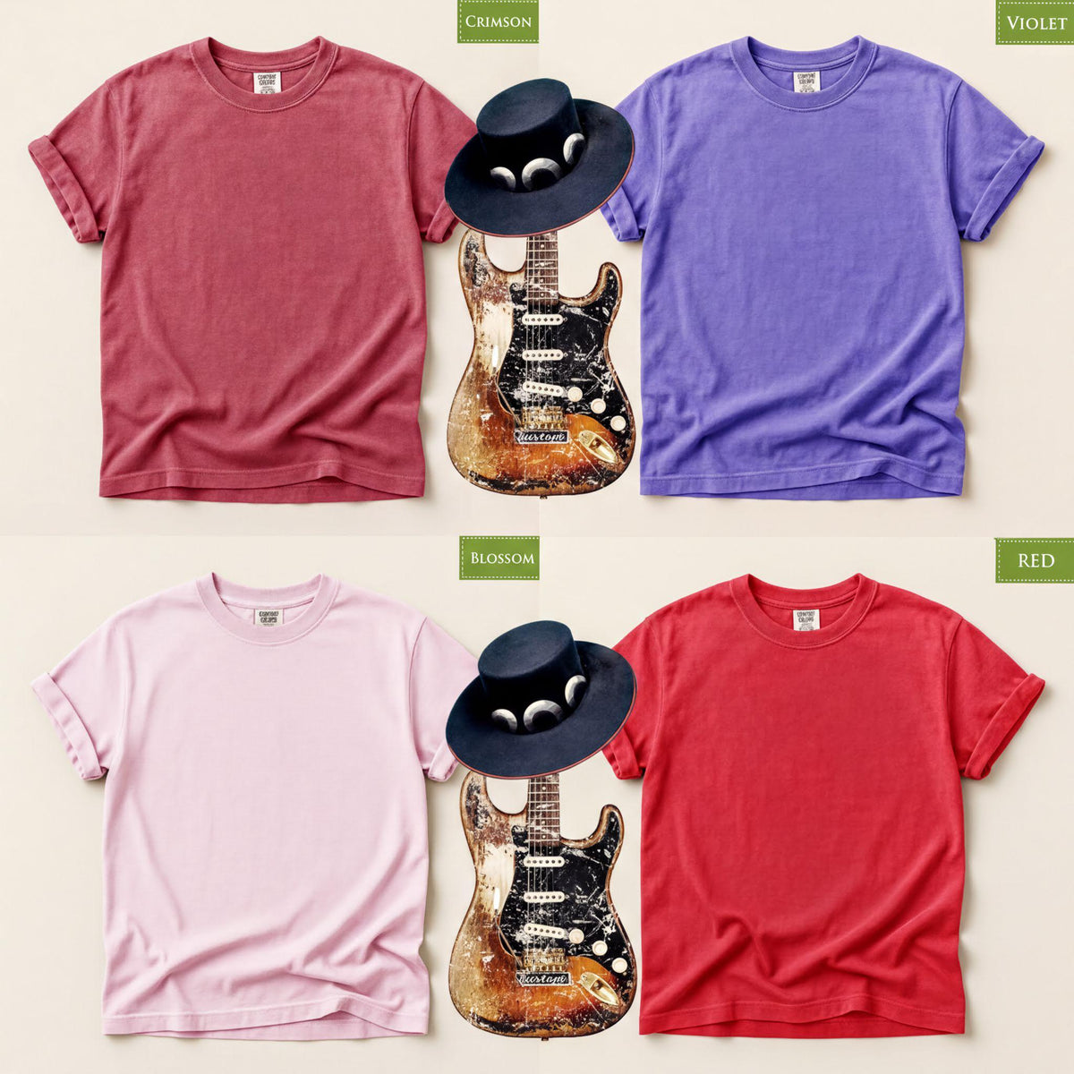 Comfort Colors® Stevie Ray SRV T-Shirt, Vaughan No. 1 Guitar Tee, Blues Music Gift